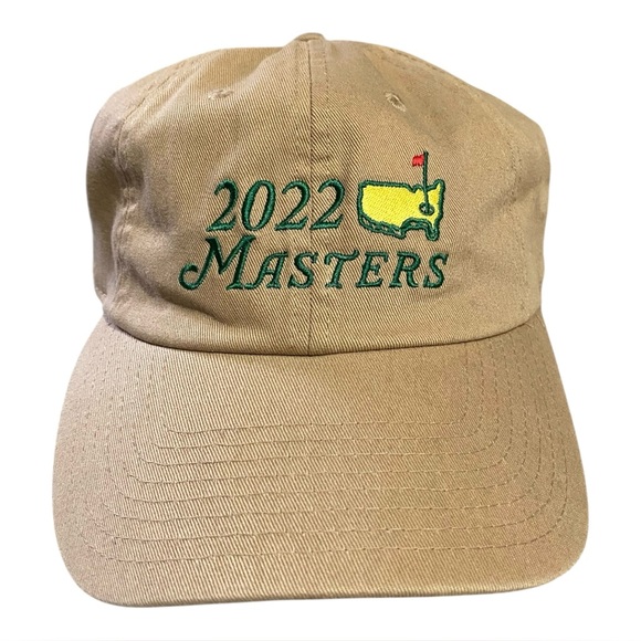Masters Other - 2022 Masters Augusta National Golf Hat American Needle Khaki Dad Cap Adjustable